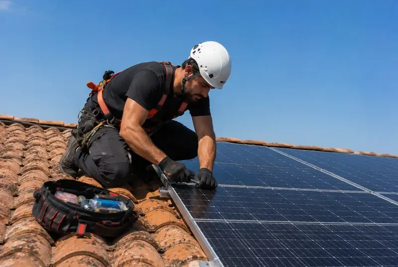 Maintenance et monitoring de panneaux solaires à la Chapelle-Gonaguet